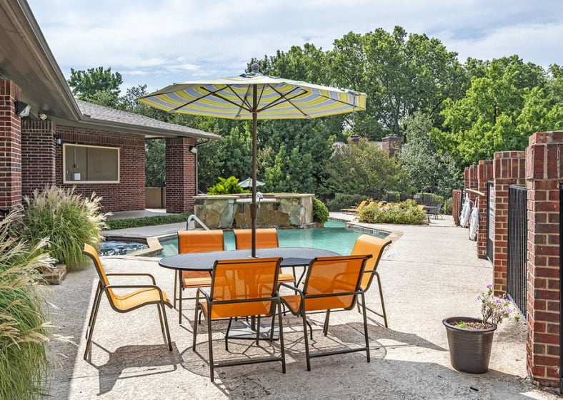 Exterior pool area