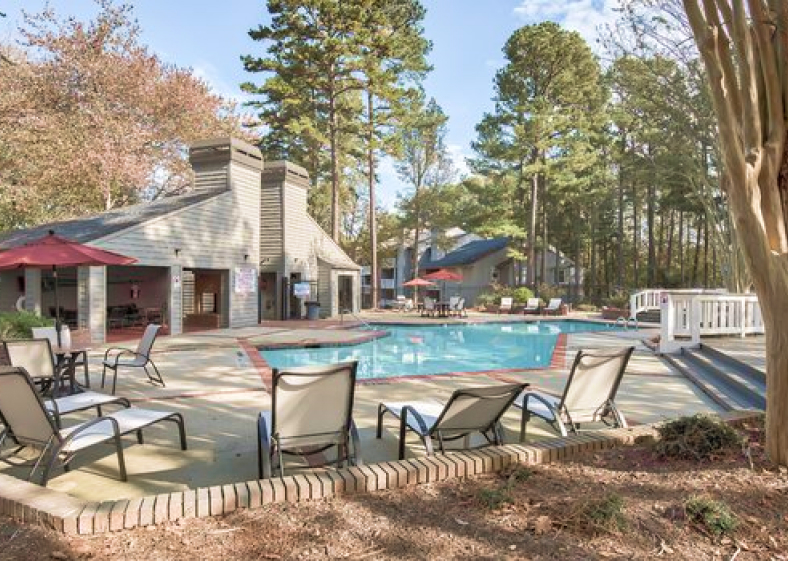 Exterior pool area