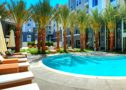 Pool area at Eton Warner