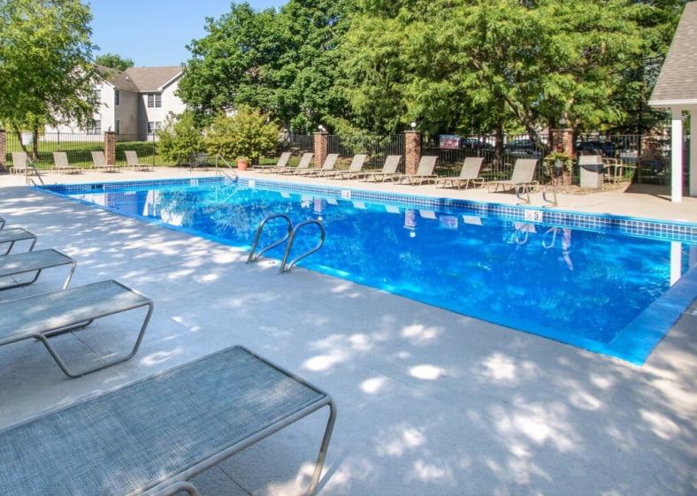 Exterior pool area